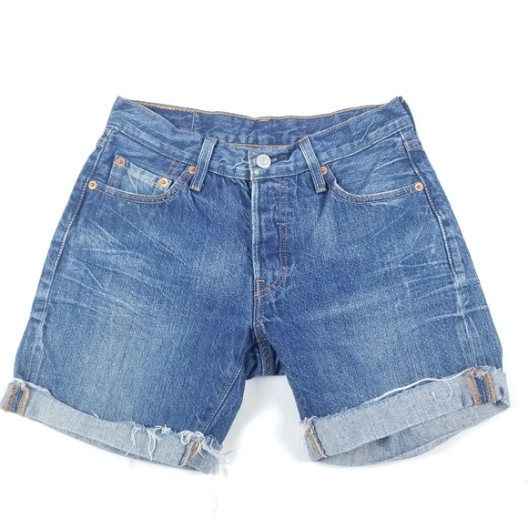 Levi's 501 Button Fly Short Size 25 100% Cotton - Picture 1 of 10